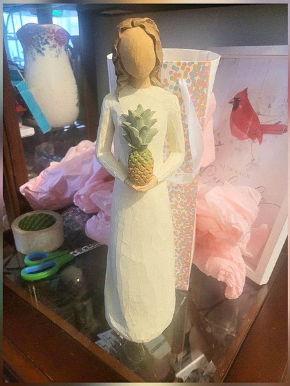 Willow Tree Woman with Pineapple Figurine "Hearth And Home"